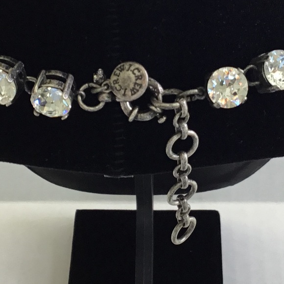 J.Crew Collection Rhinestone Martha Silver Statement Necklace - Picture 3 of 4